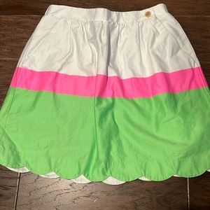 Lilly Pulitzer scalloped skirt